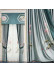 QYHL226ID Embroidered Lotus Faux Silk Blockout Eyelet Ready Made Curtains For Bed Room(Color: Blue)