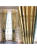 QYHL226L Silver Beach Embroidered Trees Faux Silk Beautiful Custom Made Curtains For Living Room Large Windows(Color: Gold)