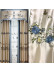 QYHL226N Silver Beach Embroidered Peony Faux Silk Beautiful Custom Made Curtains For Living Room(Color: Beige)
