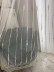 QYI221L Venus Embroidery Beautiful White Stripe Custom Made Sheer