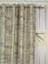 Eos Newspaper Printed Faux Linen Grommet Curtain Heading Style