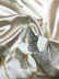 QYL2020C Silver Beach Embroidered Ginkgo Leaves Faux Silk Custom Made Curtains(Color: Beige)