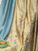 QYL2020E Silver Beach Embroidered Blessed Faux Silk Custom Made Curtains