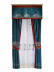 QYL2020I Silver Beach Embroidered Full moon Faux Silk Custom Made Curtains