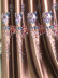 QYL2020K Silver Beach Luxury Embroidered Flowers Faux Silk Custom Made Curtains(Color: Coffee)