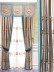 QYL2020M Silver Beach Embroidered Antique Flowers Faux Silk Custom Made Curtains