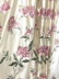 QYL2020N Silver Beach Embroidered Magnolia Beige Brown Faux Silk Custom Made Curtains(Color: Beige)