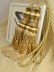 4 Colors QYM06 Faux Silk Curtain Tassel Tiebacks - Pair (Color: Light Brown)