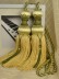 6 Colors QYM09 Faux Silk Curtain Tassel Tiebacks - Pair (Color: Green in Yellow)