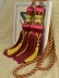 6 Colors QYM09 Faux Silk Curtain Tassel Tiebacks - Pair (Color: Red)