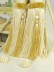 6 Colors QYM13 Faux Silk Curtain Tassel Tiebacks - Pair