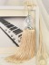 5 Colors QYM21 Polyester and Acrylic Curtain Tassel Tiebacks - Pair (Color: Beige)