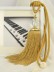 5 Colors QYM21 Polyester and Acrylic Curtain Tassel Tiebacks - Pair (Color: Yellow)