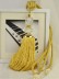 6 Colors QYM22 Polyester and Acrylic Curtain Tassel Tiebacks - Pair (Color: Yellow)