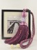 7 Colors QYM25 Polyester and Acrylic Curtain Tassel Tiebacks - Pair (Color: Purple)