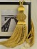 7 Colors QYM34 Polyester and Acrylic Curtain Tassel Tiebacks - Pair (Color: Yellow)