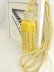 5 Colors QYM39 Polyester and Acrylic Curtain Tassel Tiebacks - Pair (Color: Yellow)
