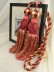 9 Colors QYM44 Polyester Curtain Tassel Tiebacks - Pair (Color: Red)