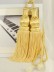 10 Colors QYM46 Polyester Curtain Tassel Tiebacks - Pair (Color: Yellow)