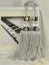 7 Colors QYM52 Polyester and Acrylic Curtain Tassel Tiebacks - Pair (Color: Gray)