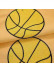 QYOM1221E Baker Football Grey Yellow Custom Made Children Curtains