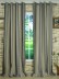 Modern Wide Striped Blackout Cotton Blend Custom Made Curtains Davys Grey Color