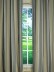 Modern Wide Striped Blackout Cotton Blend Custom Made Curtains (Color: Davys Grey)