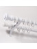 QYR01 1-1/8" Diameter Acropolis Aluminum Alloy Single/Double Curtain Rod Set 