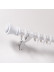 QYR01 1-1/8" Diameter Acropolis Aluminum Alloy Single/Double Curtain Rod Set (Color: White finial one)