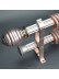 QYR03 1-1/8" Diameter Bates Aluminum Alloy Single/Double Curtain Rod Set 