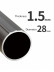 QYR08 1-1/8" Grattai Crystal Ball Finial Aluminum Alloy Single Double Curtain rod set