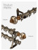 QYR08 1-1/8" Grattai Crystal Ball Finial Aluminum Alloy Single Double Curtain rod set