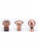 QYR09 1-1/8" Hayward Red Bronze Steel Curtain Rod Set With Ball And Square Finial  
