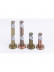 QYR10 1-1/8" Hayward Green Bronze Steel Curtain Rod Set With Ball And Square Finial  