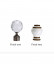 QYR12 1-1/4" Meharry Crystal Ball Finial Aluminum Alloy Single Double Curtain rod set