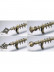 QYR16 1-1/8" Diameter Watagan Bronze Nickel Steel Curtain Rod Set Custom Made Length And Finial