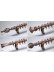 QYR16 1-1/8" Diameter Watagan Bronze Nickel Steel Curtain Rod Set Custom Made Length And Finial(Color: Red bronze)