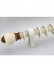QYR17 1-3/16" Diameter Zeil  Aluminum Alloy Single Double Curtain rod set
