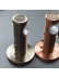 QYR1921 1-1/8" Red Bronze Steel Curtain Rod Set With Crown And Ball Finial