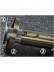 QYR1922 1-1/8" Green Bronze Steel Curtain Rod Set With Square And Ball Finial