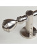  QYR1920 1-1/8" Nickel Silver Steel Curtain Rod Set With Crystal And Ball Finial(Color: Silver Nickel Trophy Finial)