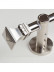  QYR1920 1-1/8" Nickel Silver Steel Curtain Rod Set With Crystal And Ball Finial(Color: Silver Nickel Square Finial)
