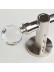  QYR1920 1-1/8" Nickel Silver Steel Curtain Rod Set With Crystal And Ball Finial(Color: Silver Nickel Crystal Finial)