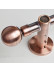 QYR1921 1-1/8" Red Bronze Steel Curtain Rod Set With Crown And Ball Finial(Color: Red Bronze Ball Finial)