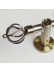 QYR1922 1-1/8" Green Bronze Steel Curtain Rod Set With Square And Ball Finial(Color: Green Bronze Short Spiral Finial)