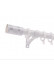 QYR20 1-1/8" Diameter Luxury White Black Bronze Column Finial Aluminum Alloy Single Double Curtain rod set(Color: White)