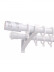 QYR20 1-1/8" Diameter Luxury White Black Bronze Column Finial Aluminum Alloy Single Double Curtain rod set
