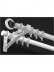 QYR24 1-1/8" White Black Wall Mount Thick Single Double Curtain Rod Sets