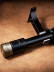 QYR33 1-1/8" Diameter Luxury Black Blue Column Finial Aluminum Alloy Single Double Curtain rod set(Color: Black)