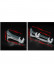 QYR33 1-1/8" Diameter Luxury Black Blue Column Finial Aluminum Alloy Single Double Curtain rod set